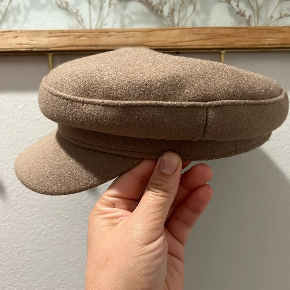 Universal Thread Womens Taupe Wool Adjustable Greek Fisherman's Hat - Picture 1 of 9